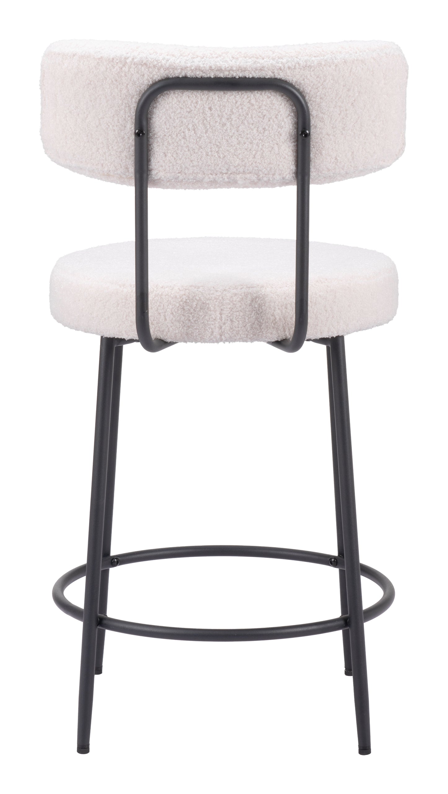 Blanca Counter Stool Set of 2 - Elegant Ivory Design for Modern Kitchens and Dining Spaces