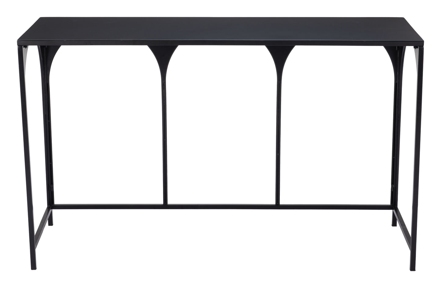 Loriet Console Table - Black Stylish and Sophisticated Console Table for Modern Living Spaces and Entryways