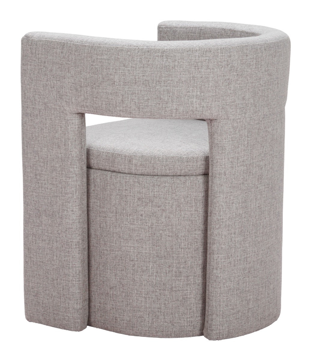Papua Dining Chair - Gray Stylish and Comfortable Upholstered Chair for Modern Dining Rooms