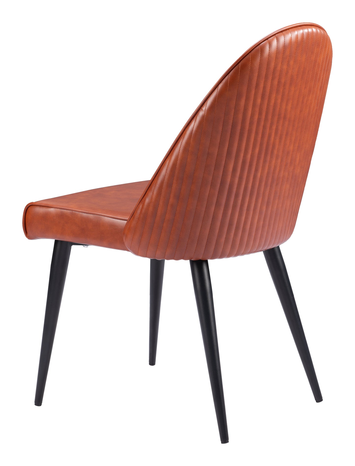 Silloth Armless Dining Chair Set of 2 - Brown Modern Chairs for Cozy Dining Spaces