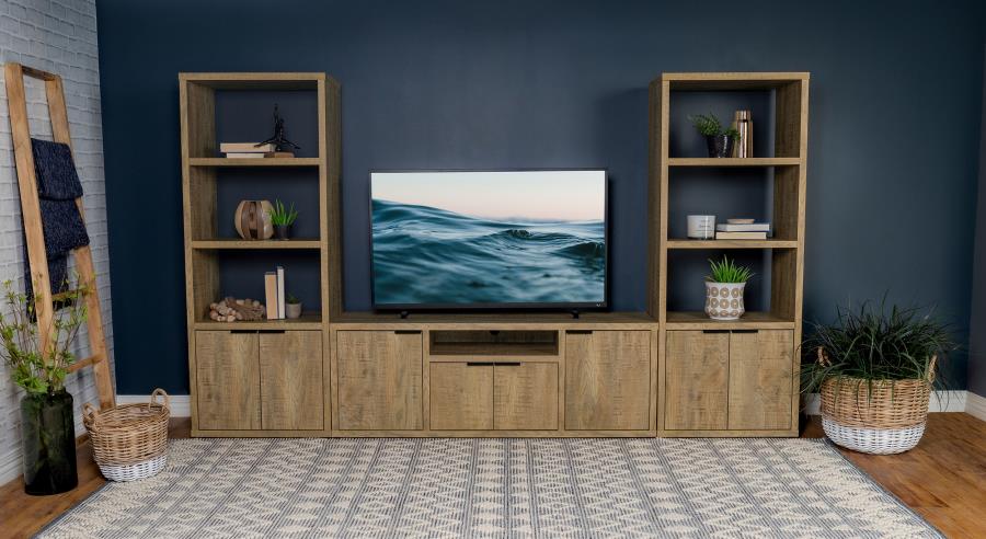 Tabby 3-Piece 60" TV Entertainment Center Mango - Stylish and Functional Living Room Storage