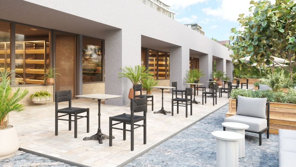 Alfresco Dining Table Gray - Sleek & Modern Dining Table with a Chic Gray Finish for Outdoor or Indoor Dining