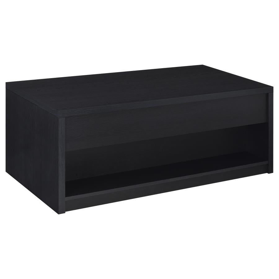 Knapp 3-Piece Black Lift-Top Coffee Table Set – Modern Storage & Functionality