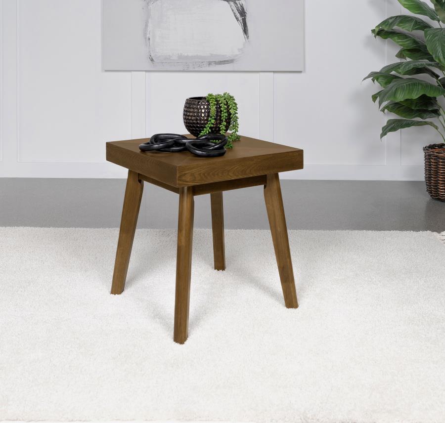 Westerly Square Side Table β Walnut Brown Wood Elegance
