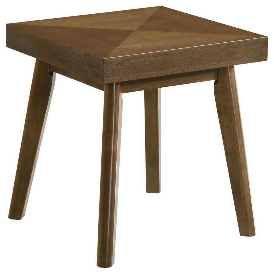 Westerly Square Side Table β Walnut Brown Wood Elegance