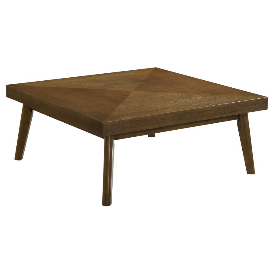 Westerly Square Wood Coffee Table β Walnut Brown Finish for a Rich, Classic Look
