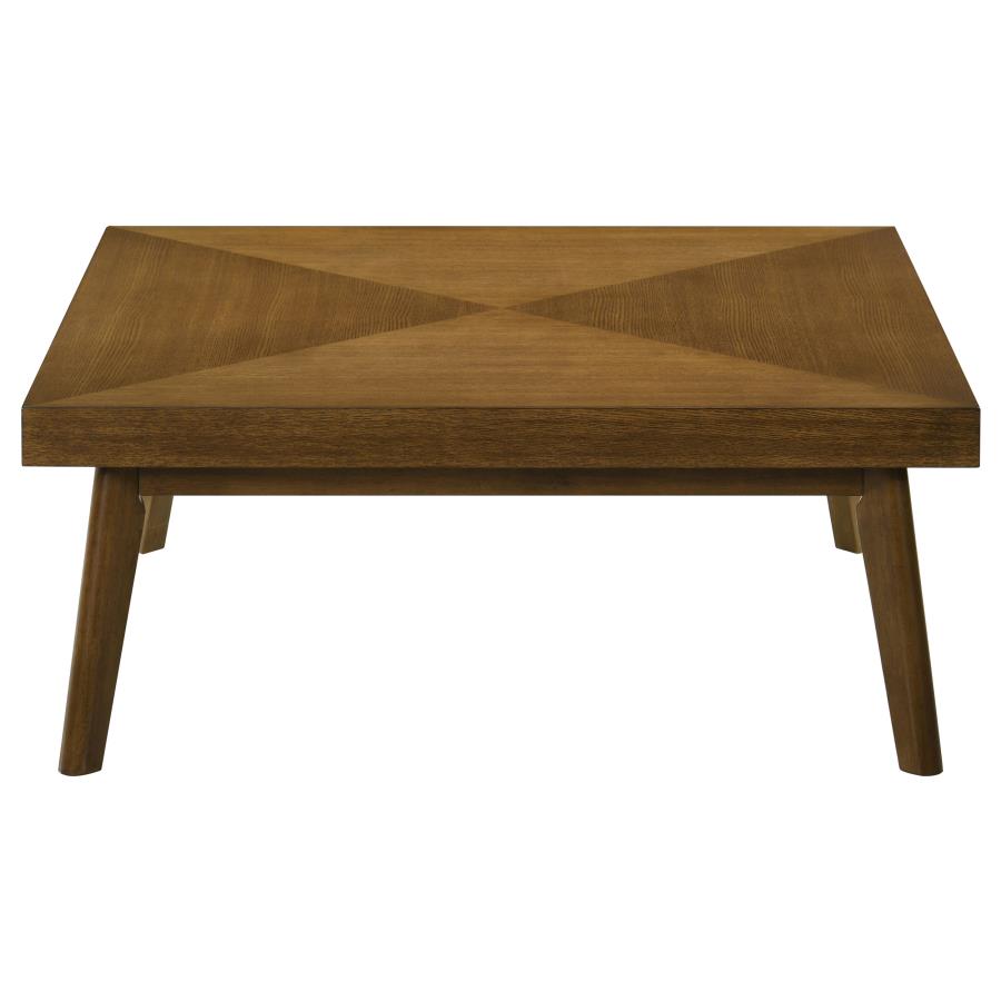 Westerly Square Wood Coffee Table β Walnut Brown Finish for a Rich, Classic Look