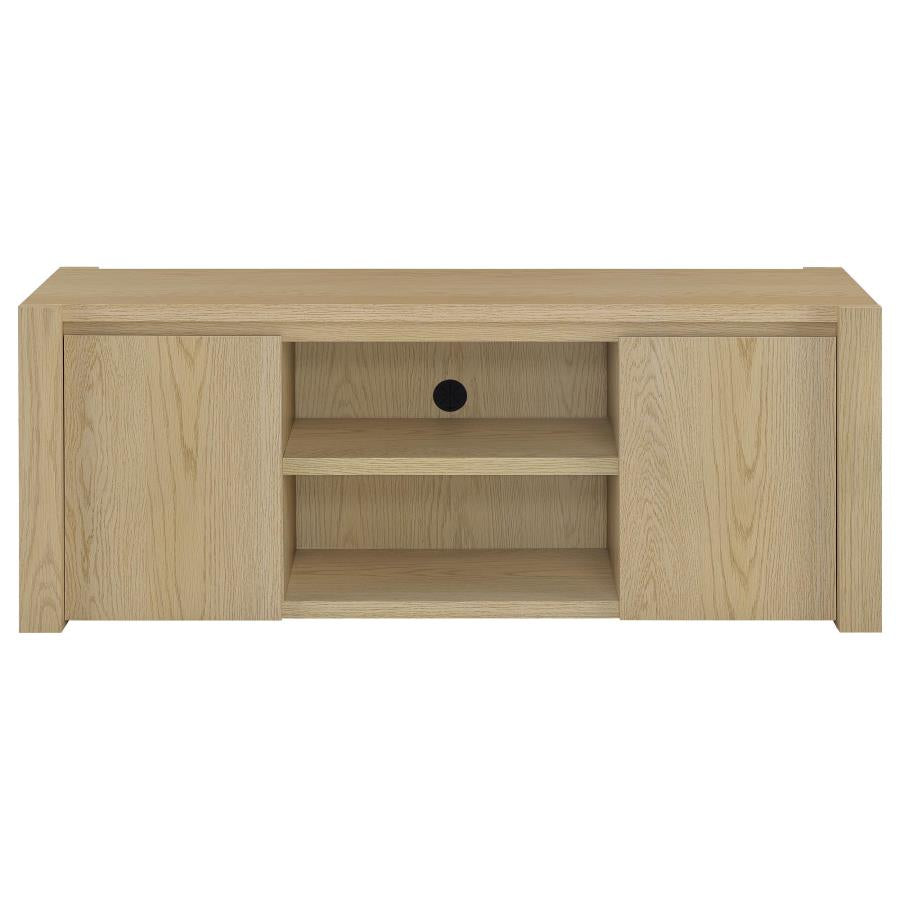 Laurelton 3-Piece Entertainment Center TV Stand in Light Oak - Modern Media Console