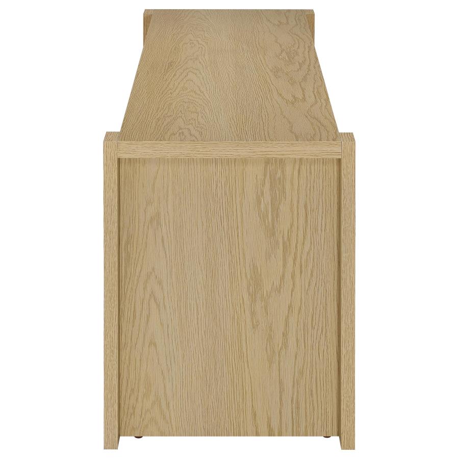 Laurelton 3-Piece Entertainment Center TV Stand in Light Oak - Modern Media Console