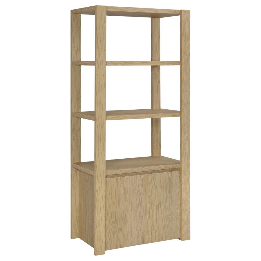 Laurelton 3-Piece Entertainment Center TV Stand in Light Oak - Modern Media Console