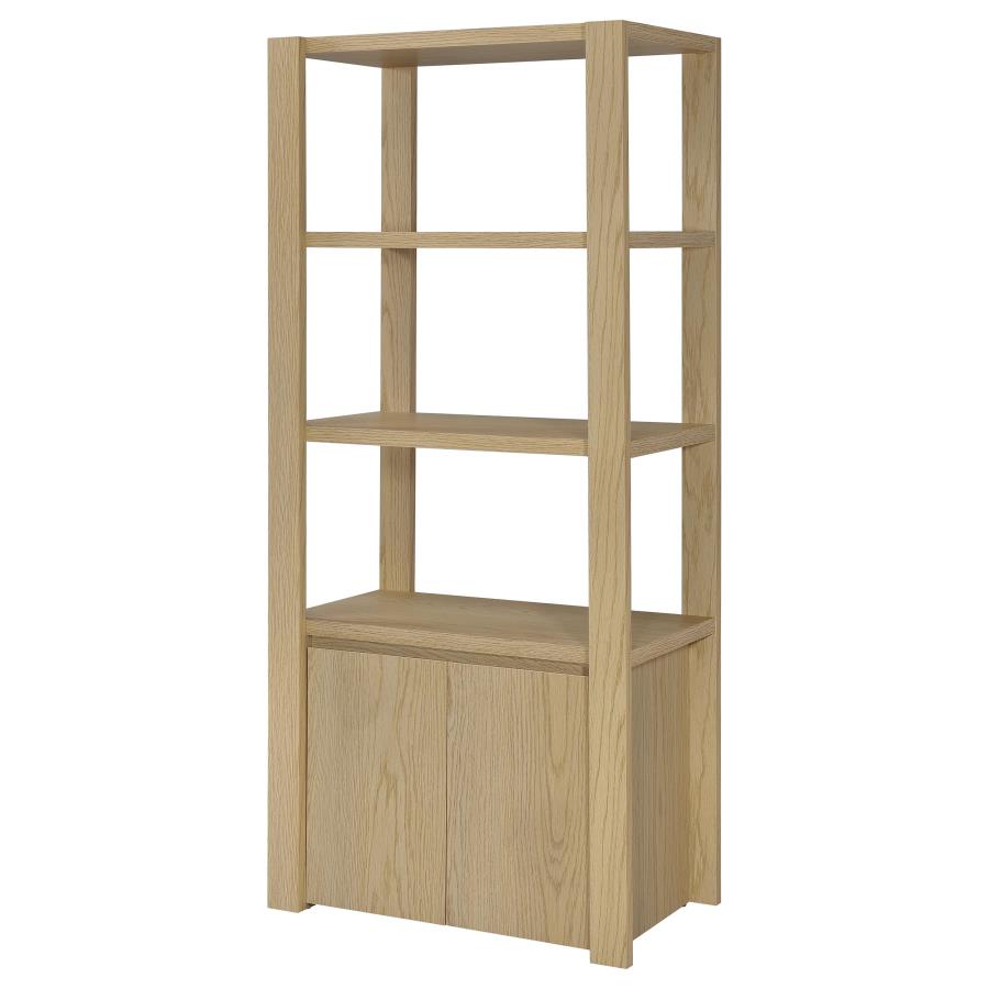 Laurelton 3-Piece Entertainment Center TV Stand in Light Oak - Modern Media Console