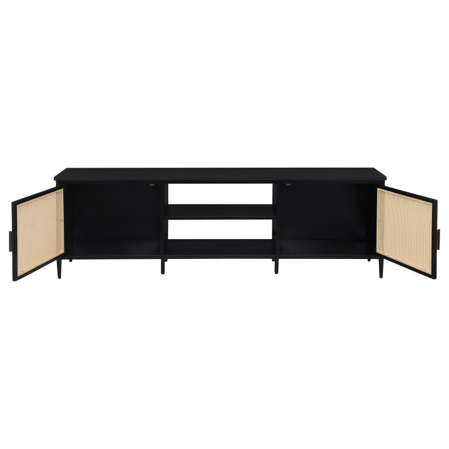 Tokyo Woven Rattan TV Stand - Chic and Functional Storage for Your Living Room Entertainment Setup