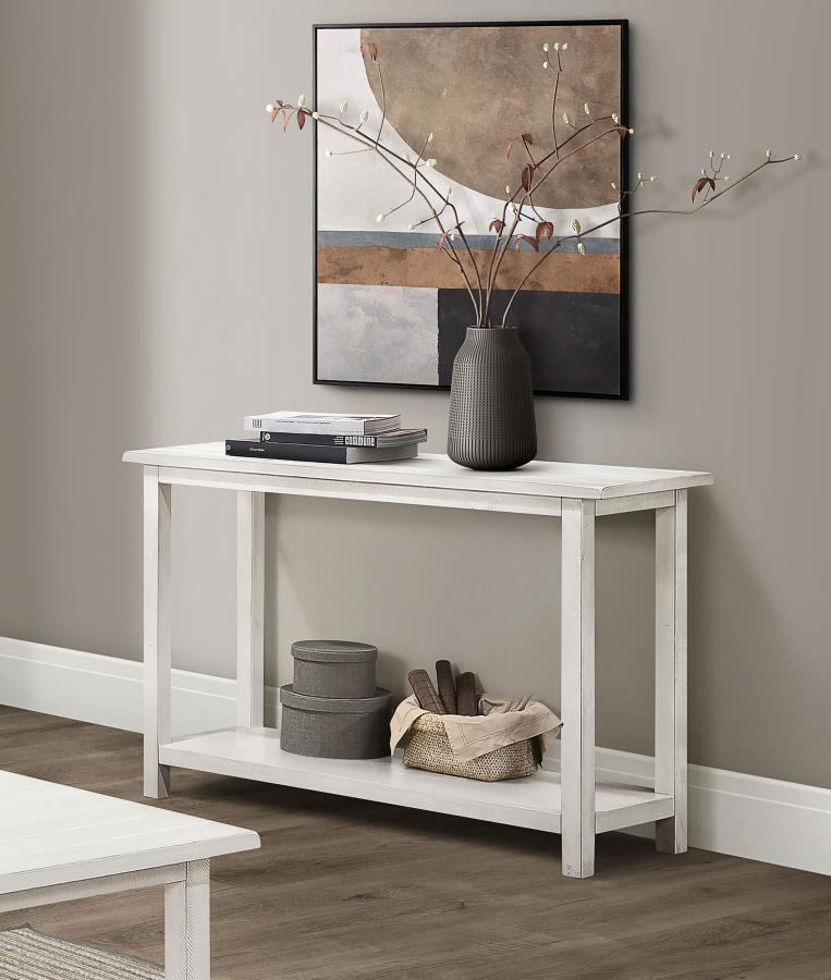 Payne Wood Entryway Sofa Console Table White - Stylish and Functional Accent for Your Entryway or Living Room