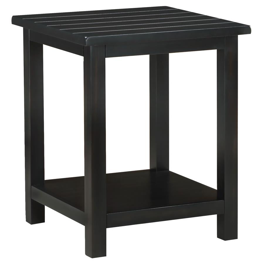 Payne Wood End Table with Shelf Java - Stylish and Functional Addition to Your Living Room or Bedroom