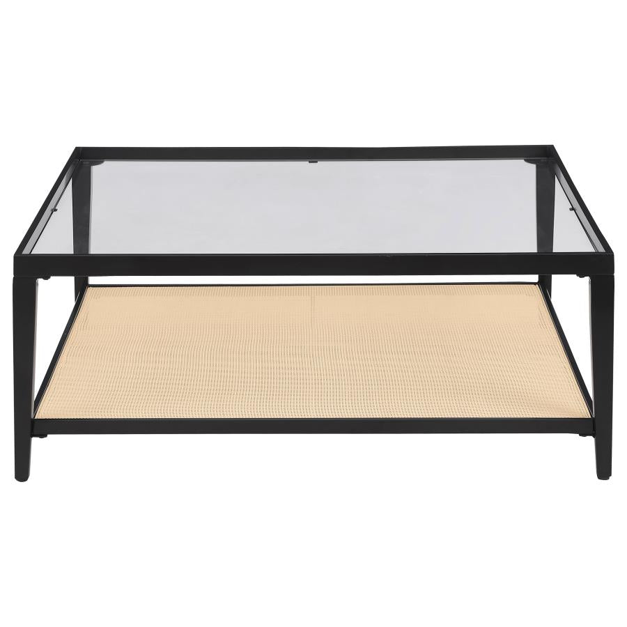 Tokyo Woven Rattan Design Coffee Table - Bohemian and Chic Centerpiece for Your Living Space