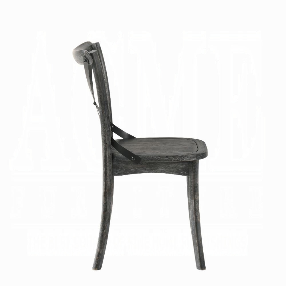 Kendric Rustic Gray Finish Side Chair (Set-2)