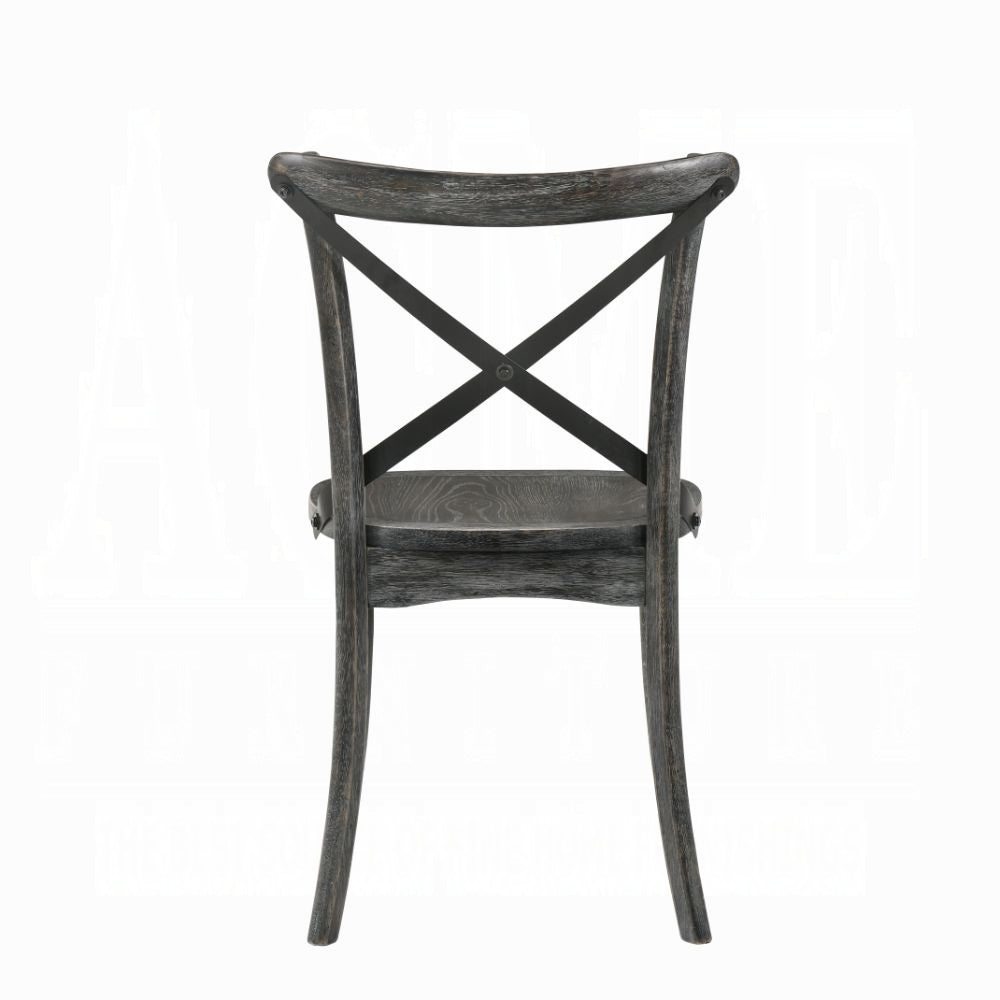 Kendric Rustic Gray Finish Side Chair (Set-2)