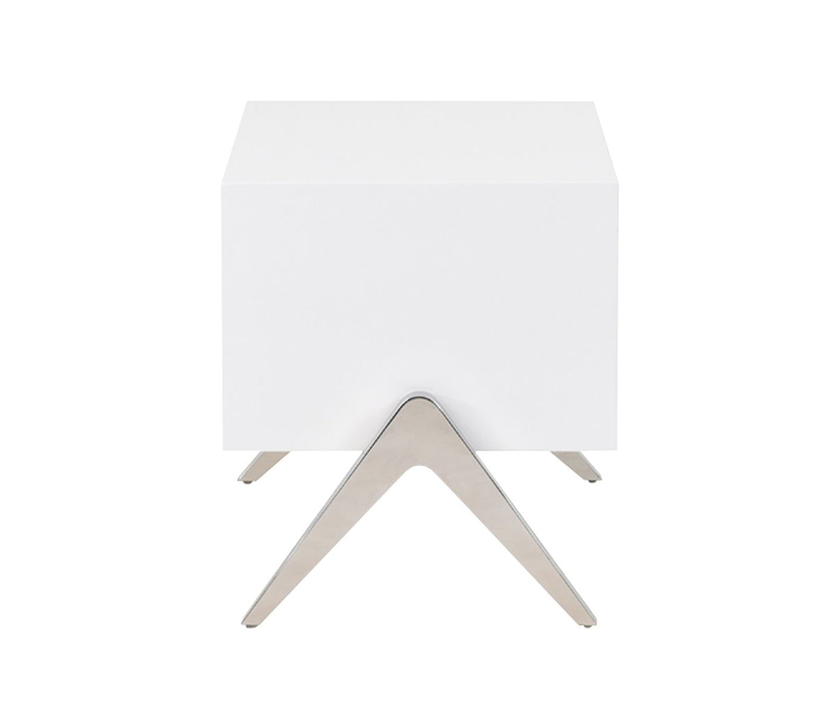 Candid White High Gloss Nightstand