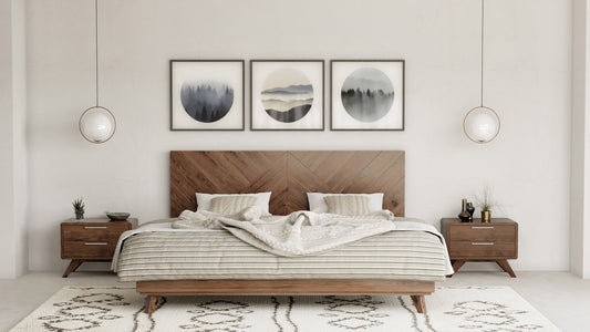 Nova Domus Soren - Sleek Walnut Bed for Contemporary Bedrooms