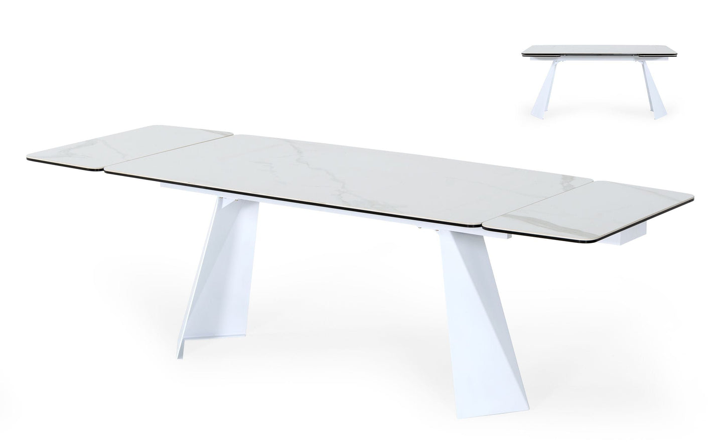 Encanto White Ceramic Dining Table