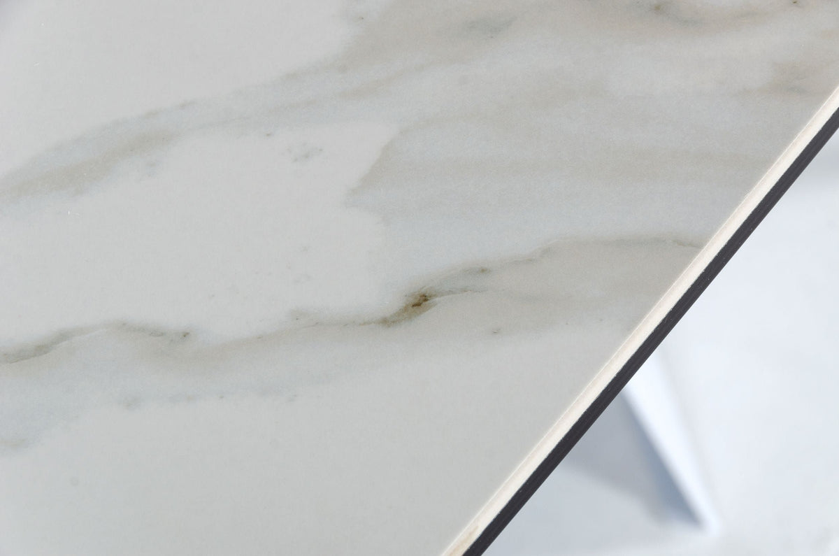 Encanto White Ceramic Dining Table
