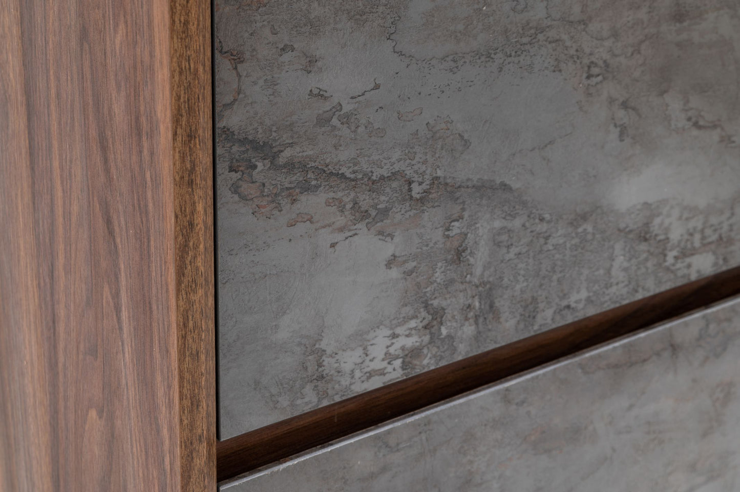Rado Walnut and Stucco Vertical Chest