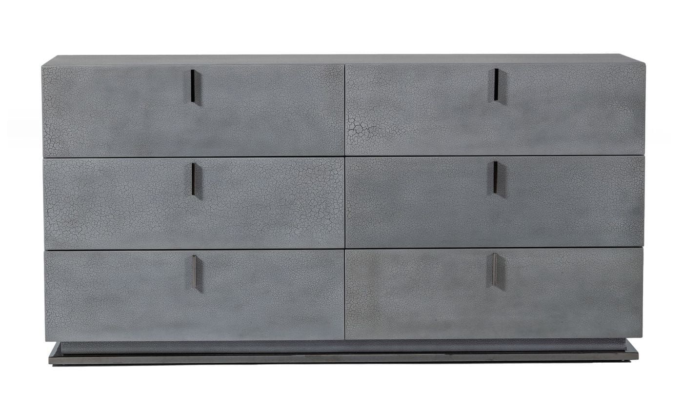 Modrest Buckley - Modern Grey Crackle Dresser