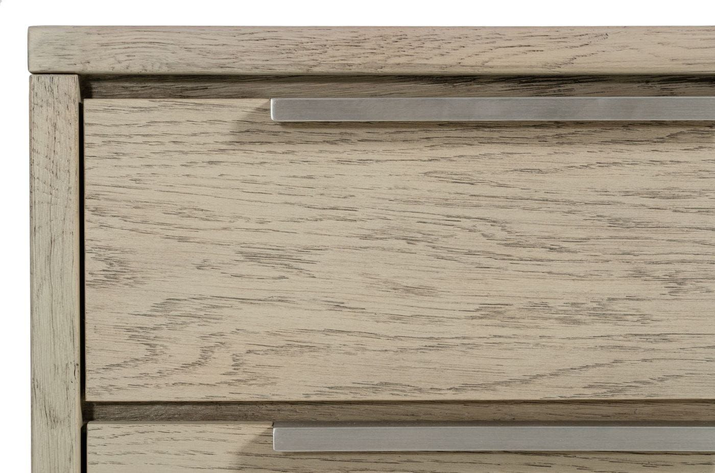 Modrest Samson - Contemporary Grey and Silver Nightstand