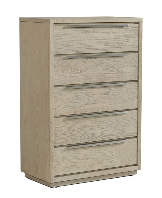 Modrest Samson Contemporary Grey and Silver Chest - Sleek Storage with Modern Design