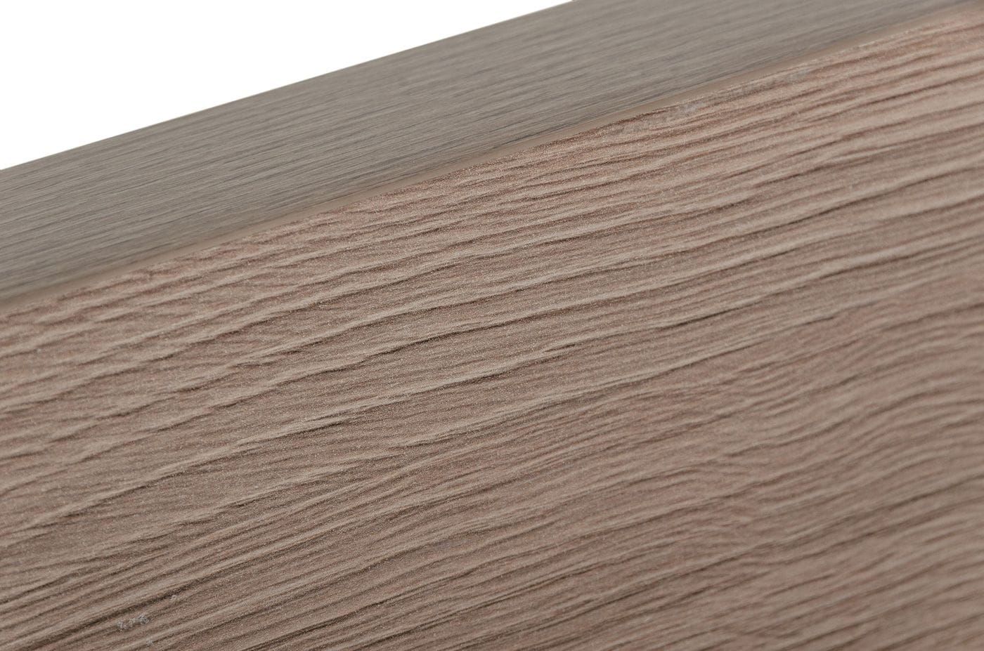 Nova Domus Boston Modern Brown Oak & Brushed Stainless Steel Bed
