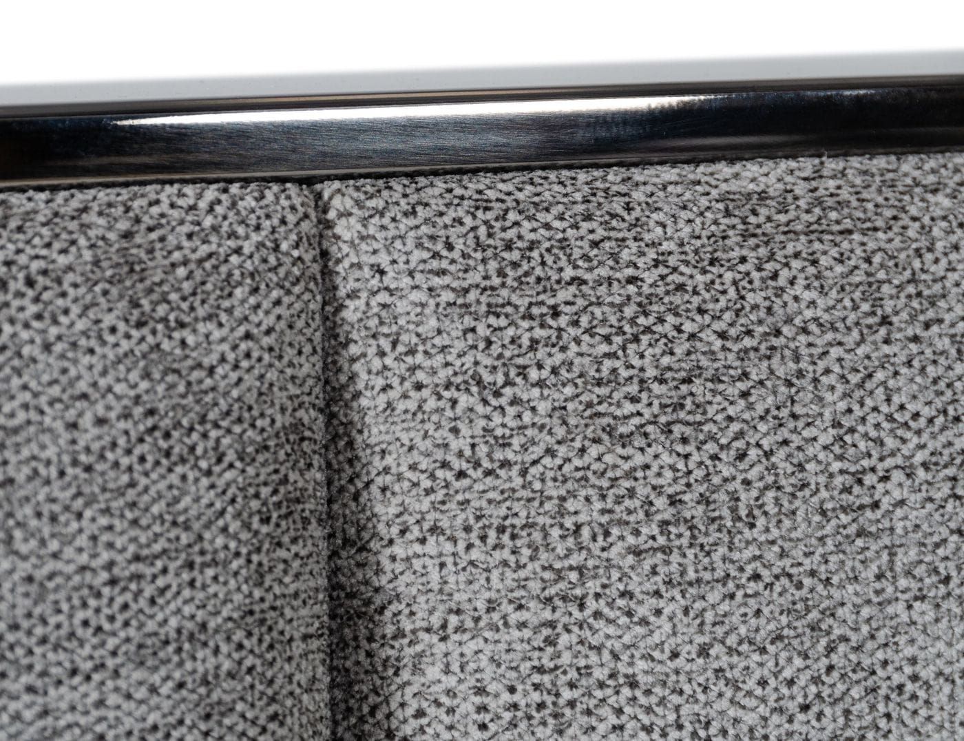 Modrest Buckley Modern Grey and Black Stainless Steel Bed β A Striking Fusion of Contemporary Design and Durable Elegance