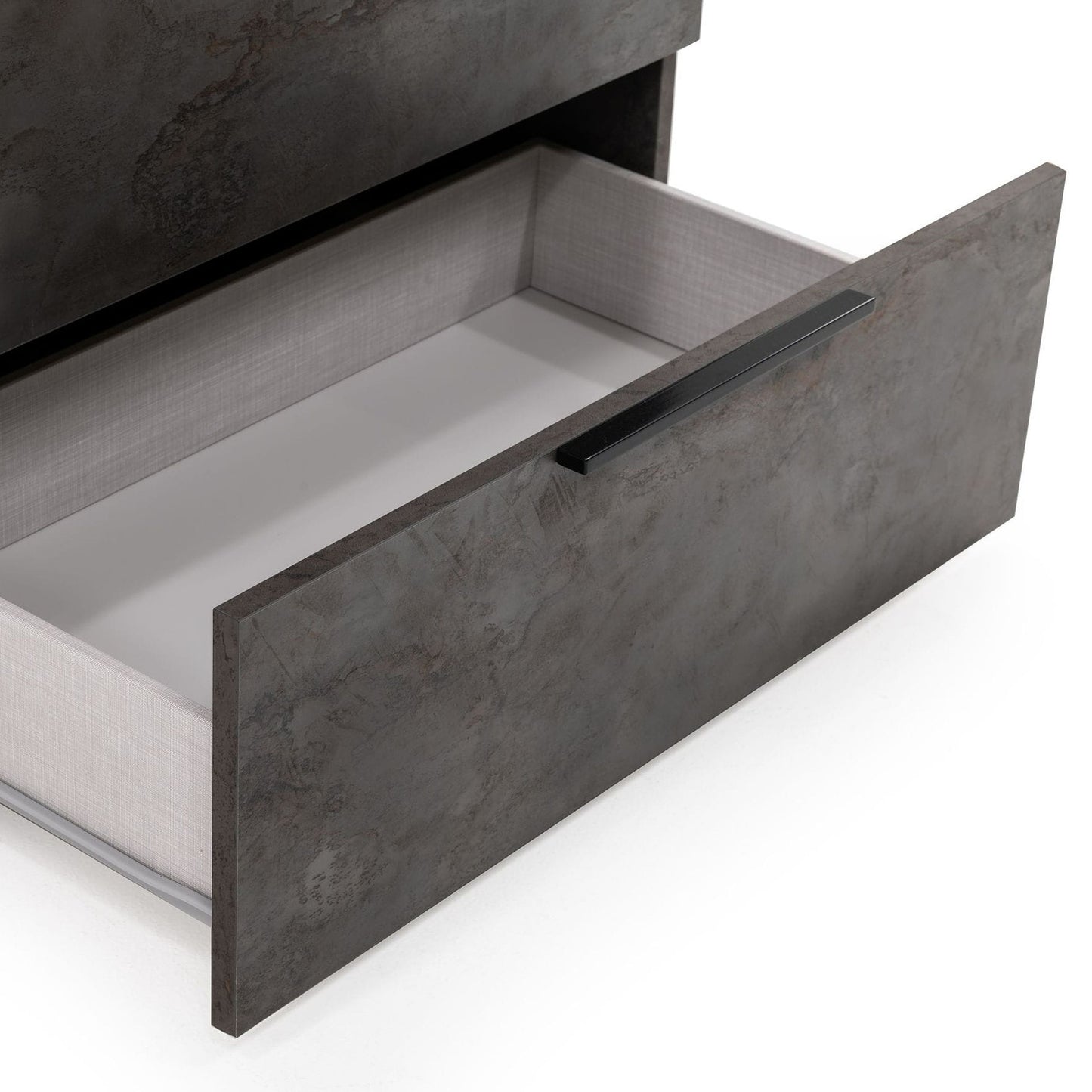 Ferrara Volcano Oxide Grey Five-Drawer Chest