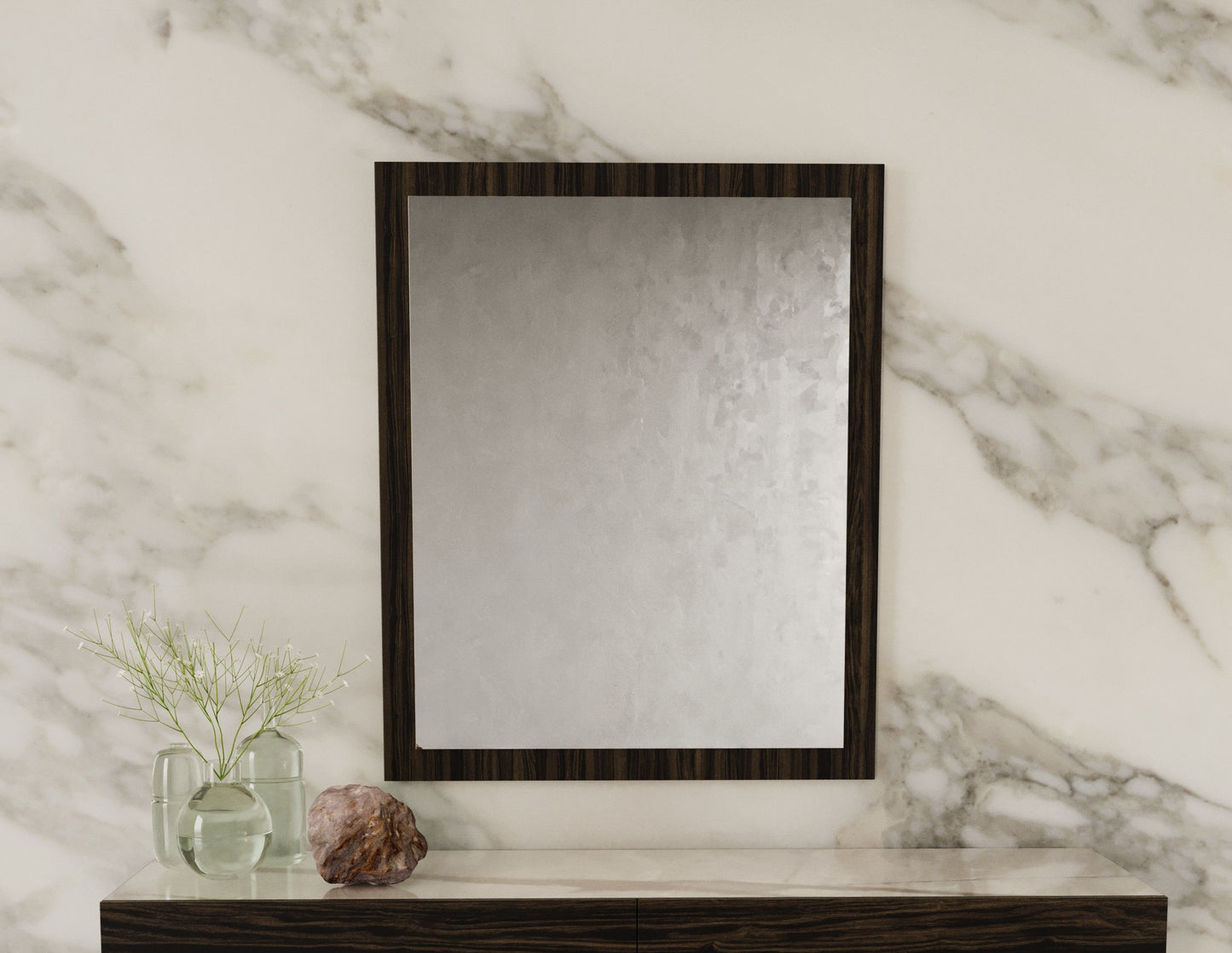 Nova Domus Velondra Modern Eucalypto Mirror - Elegant and Contemporary Accent for Your Bedroom or Living Room Decor