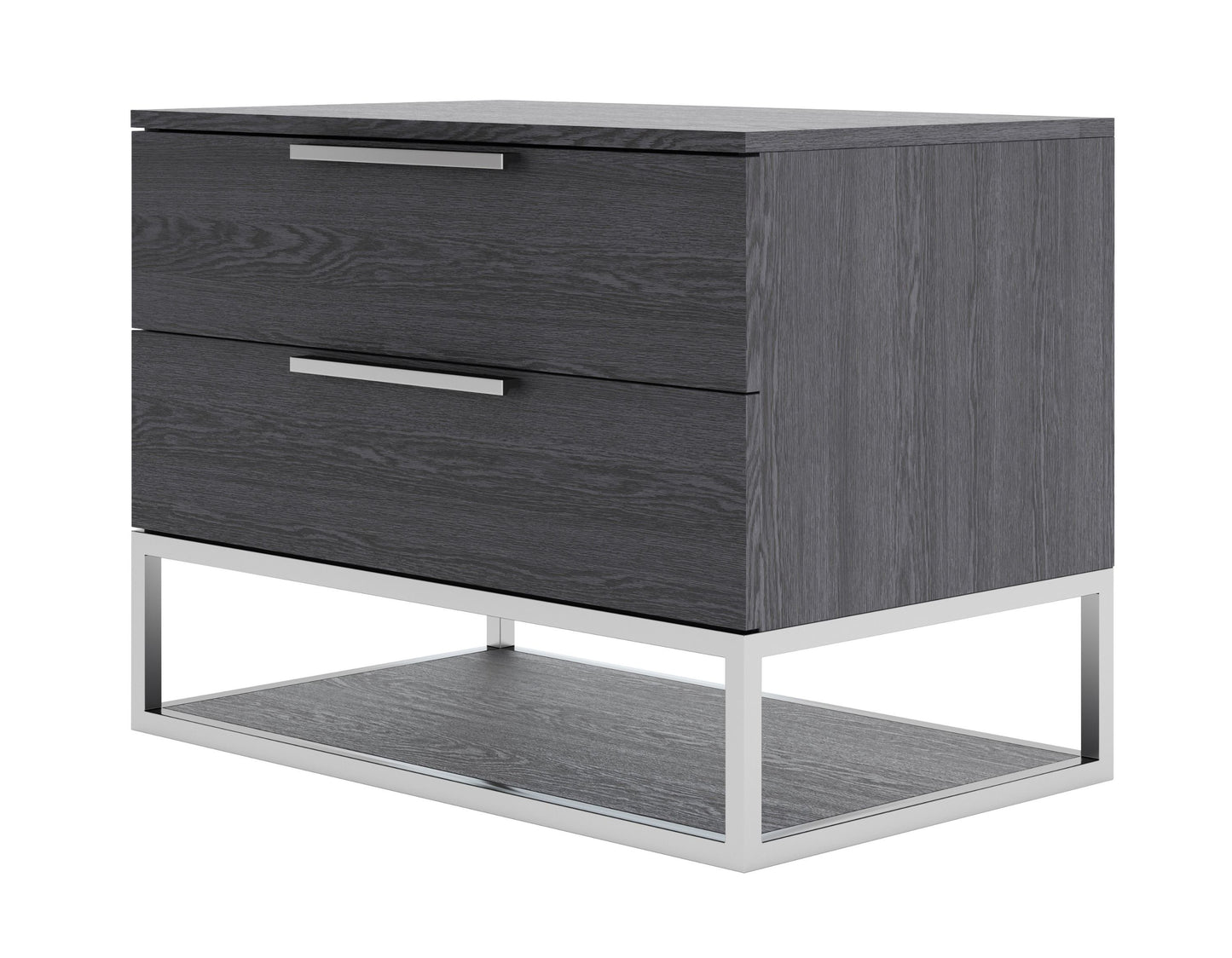 Modrest Helenora Modern Grey Elm Nightstand - Stylish and Practical Accent for Your Bedroom