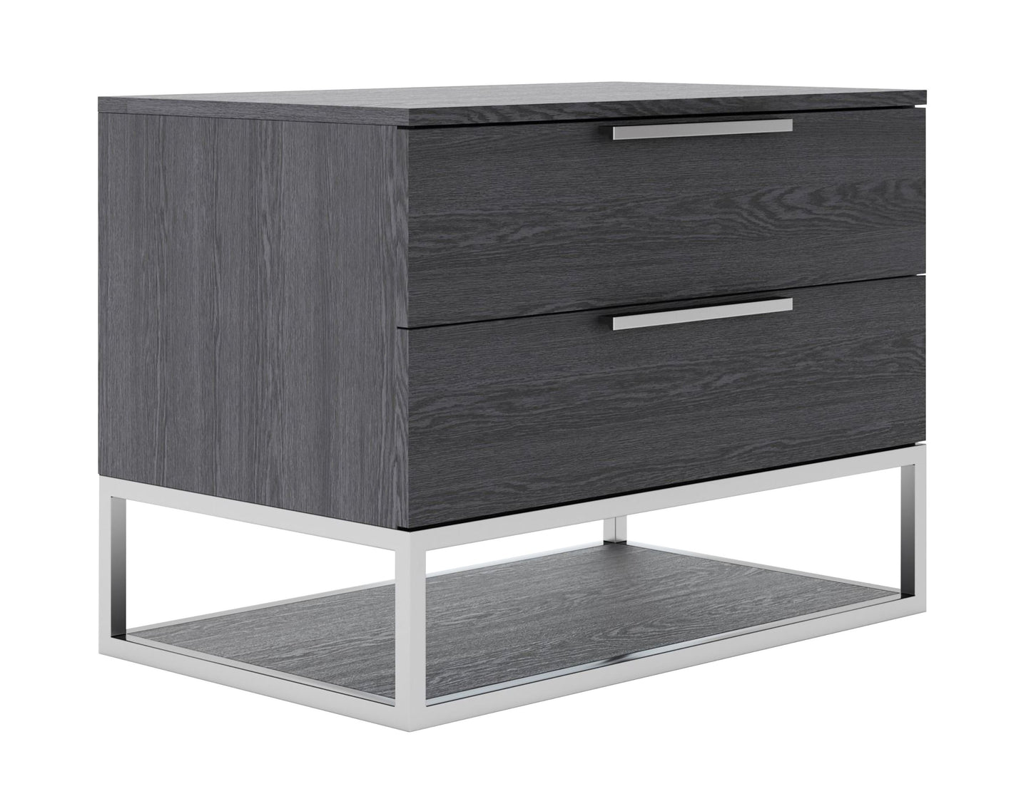 Modrest Helenora Modern Grey Elm Nightstand - Stylish and Practical Accent for Your Bedroom