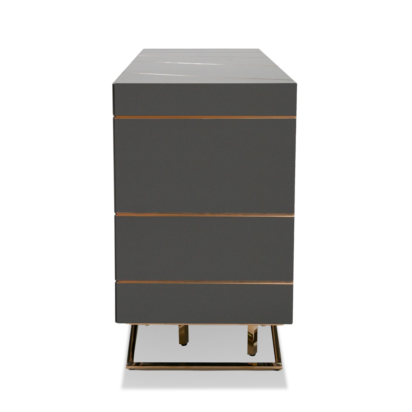 Modrest Katzu- Modern Grey and Rose Gold Buffet