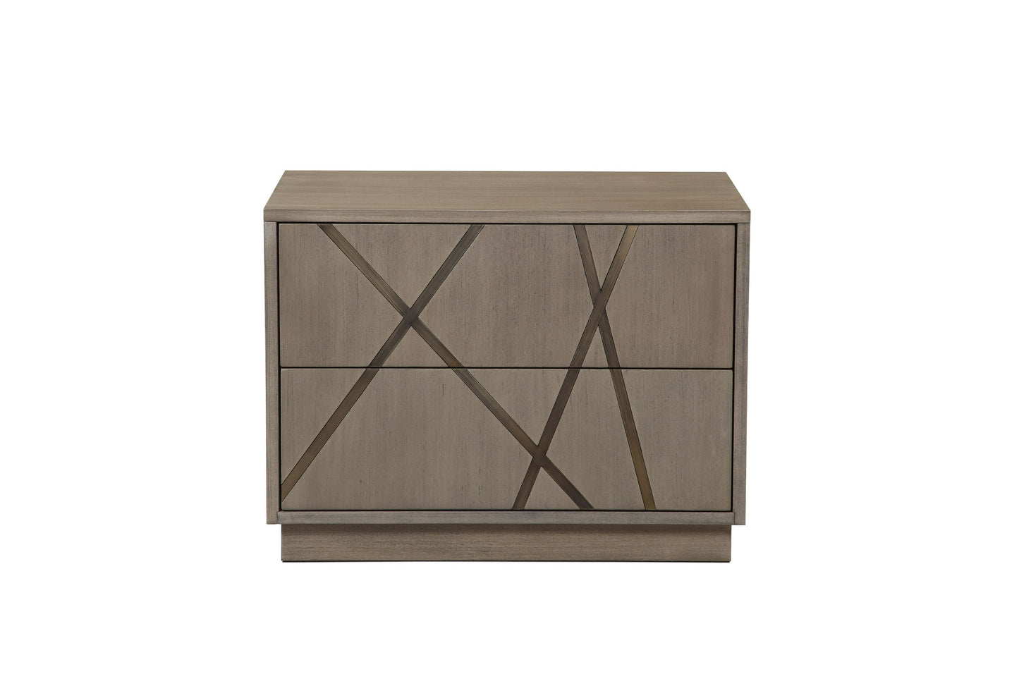 Modrest Nixa - Modern Beige Velvet + Brushed Bronze + Birch Bedroom Set