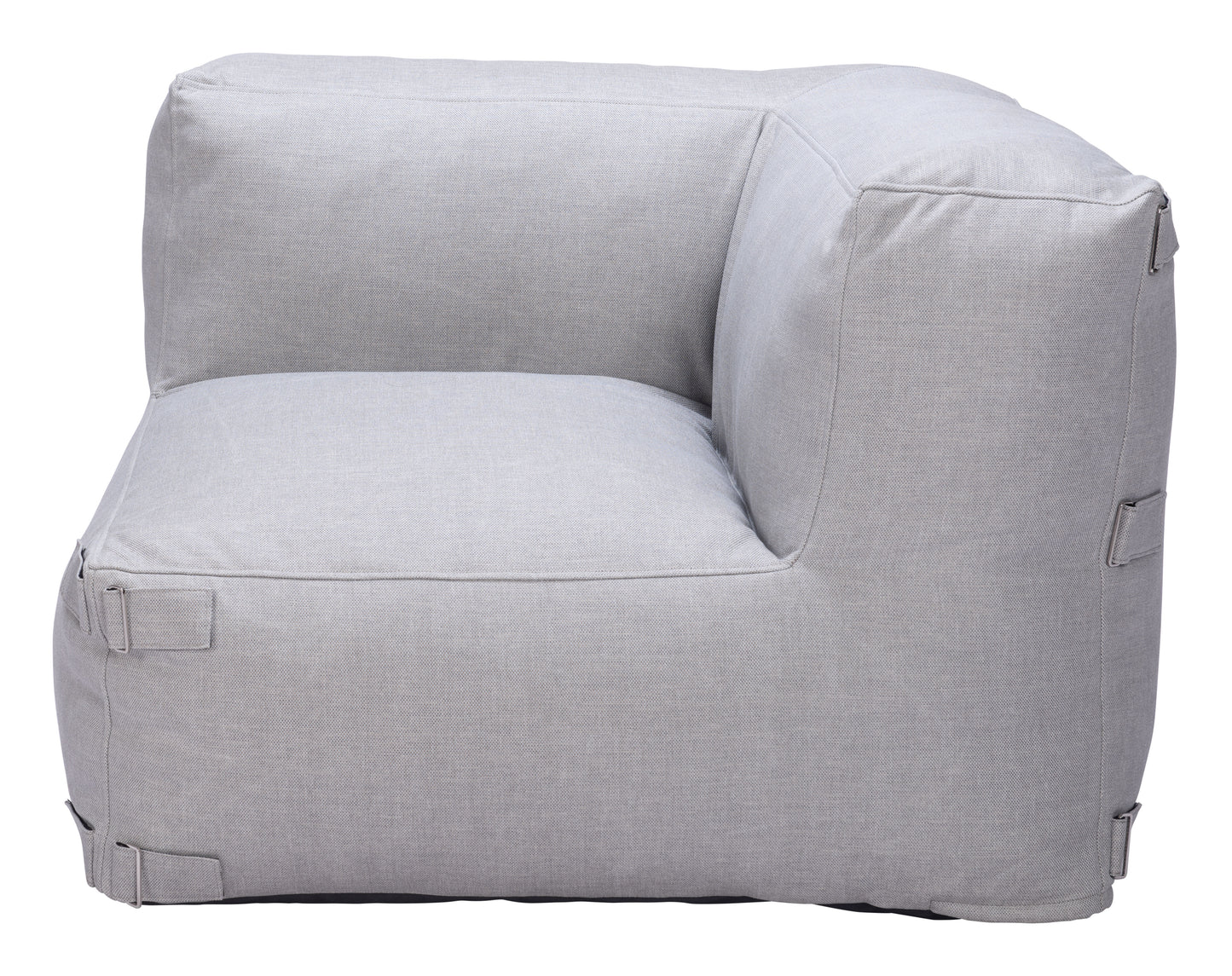 Luanda Corner Chair Gray - Comfortable & Modern Corner Chair with a Sophisticated Gray Upholstery for a Versatile, Stylish Look