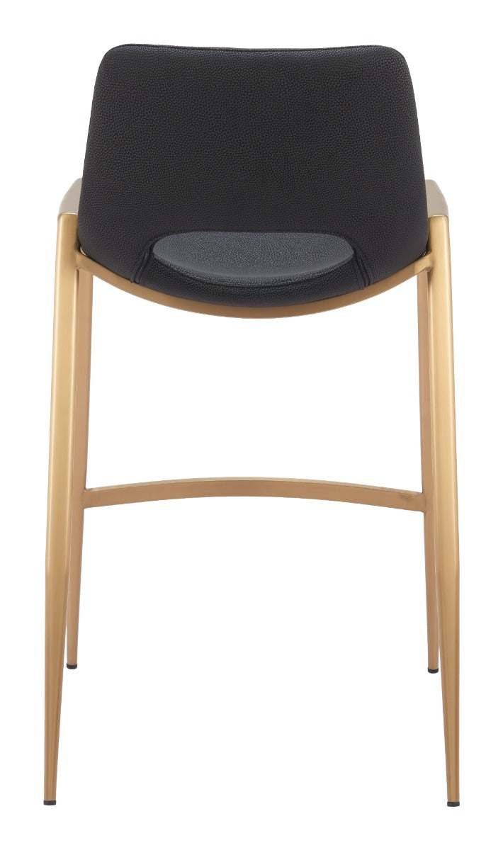 Desi Counter Stool (Set of 2) Black & Gold