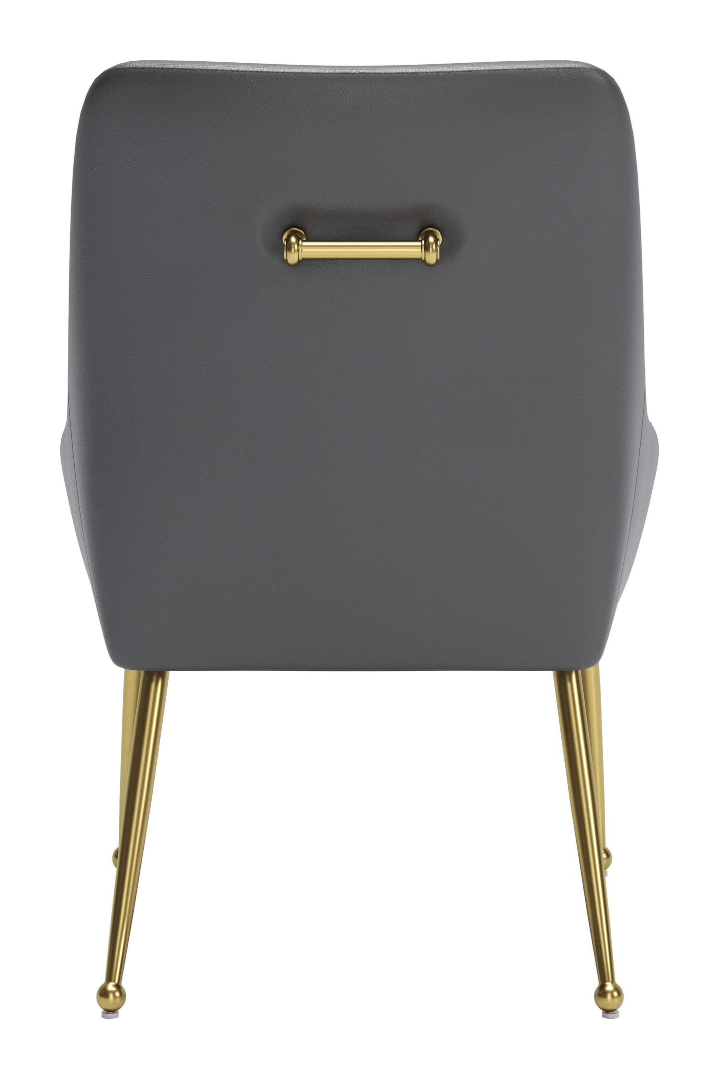 Maxine Dining Chair - Chic Gray & Gold Design for Contemporary Dining Rooms and Elegant Spaces