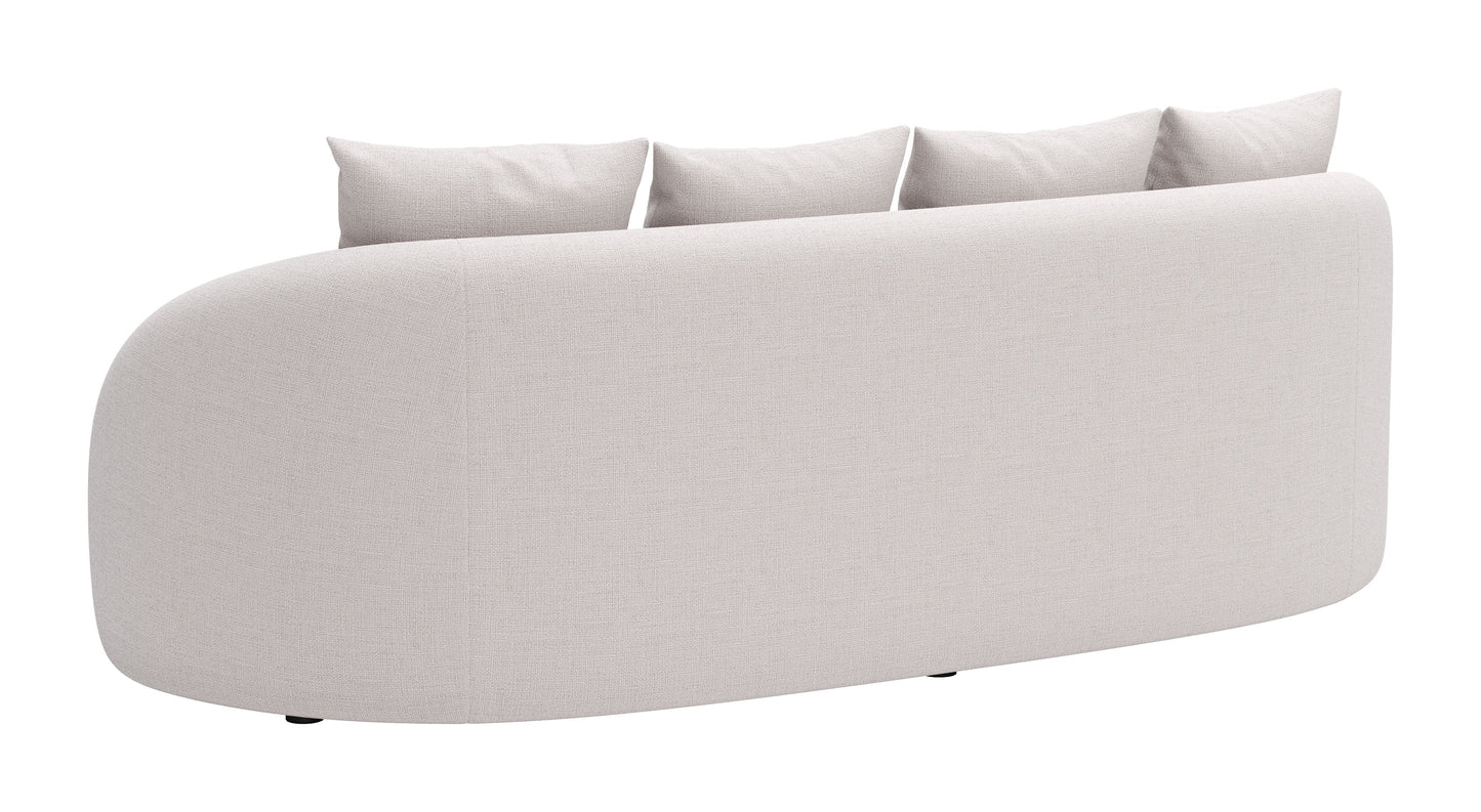 Sunny Isles Sofa Beige - Elegant & Cozy Sofa with a Soft Beige Upholstery for a Timeless, Contemporary Look