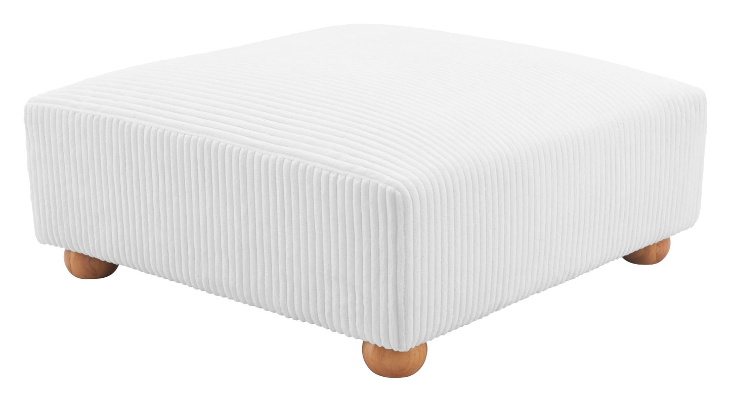 Tayte Ottoman White β Elegant and Versatile White Ottoman for Modern Home DΓ©cor
