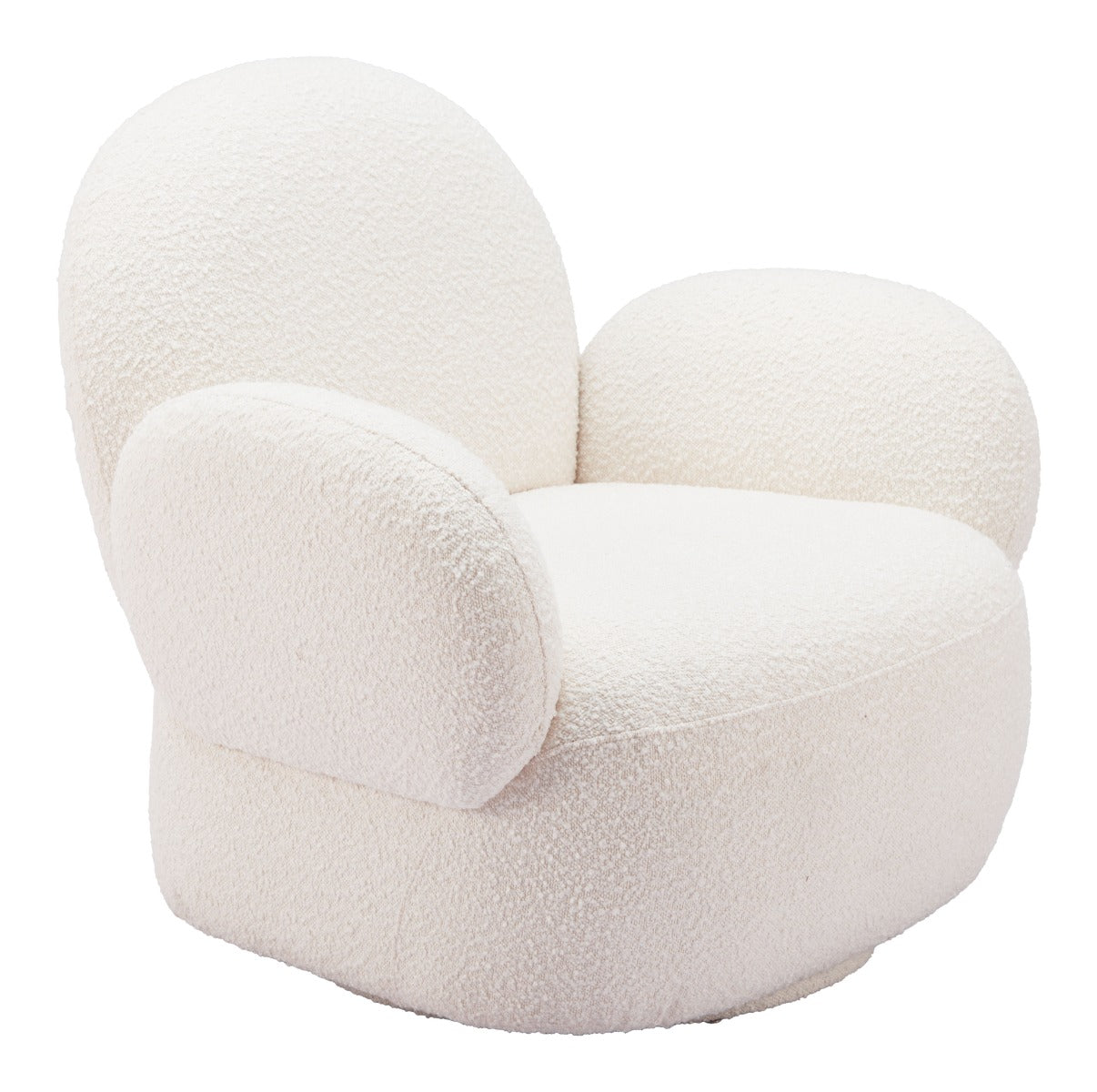 Pilka Swivel Chair White β Modern and Comfortable White Swivel Chair for Stylish Living Spaces
