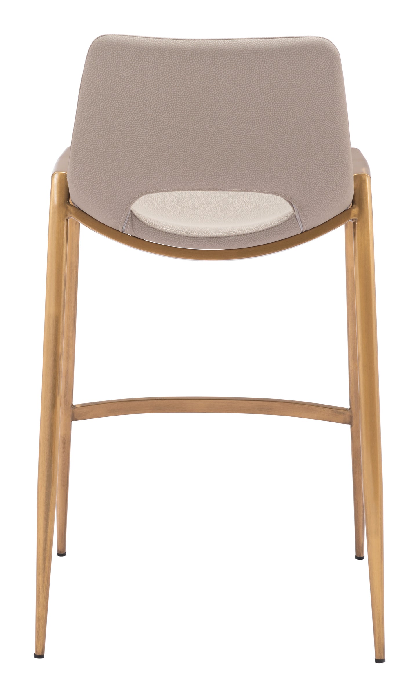 Desi Counter Stool Set of 2 - Chic Beige & Gold Design for Stylish Kitchens and Dining Areas