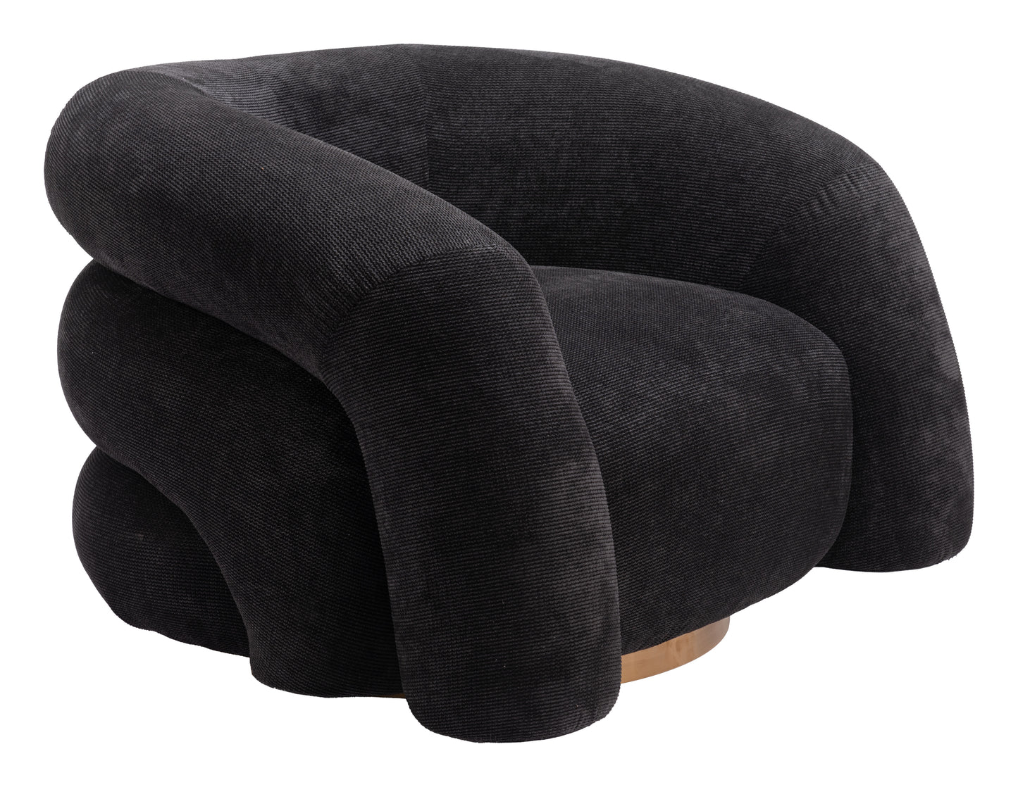Havn Accent Chair - Black Sleek and Modern Upholstered Chair for Contemporary Living Spaces