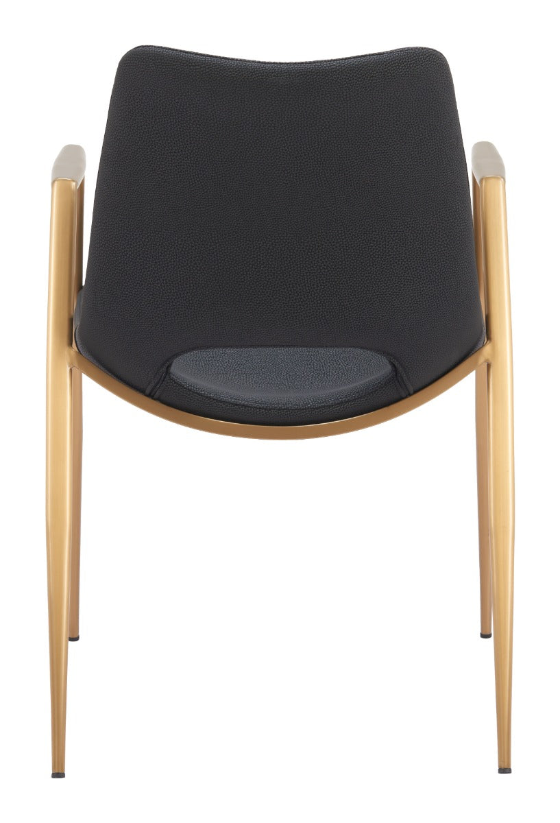 Desi Dining Chair (Set of 2) Black & Gold