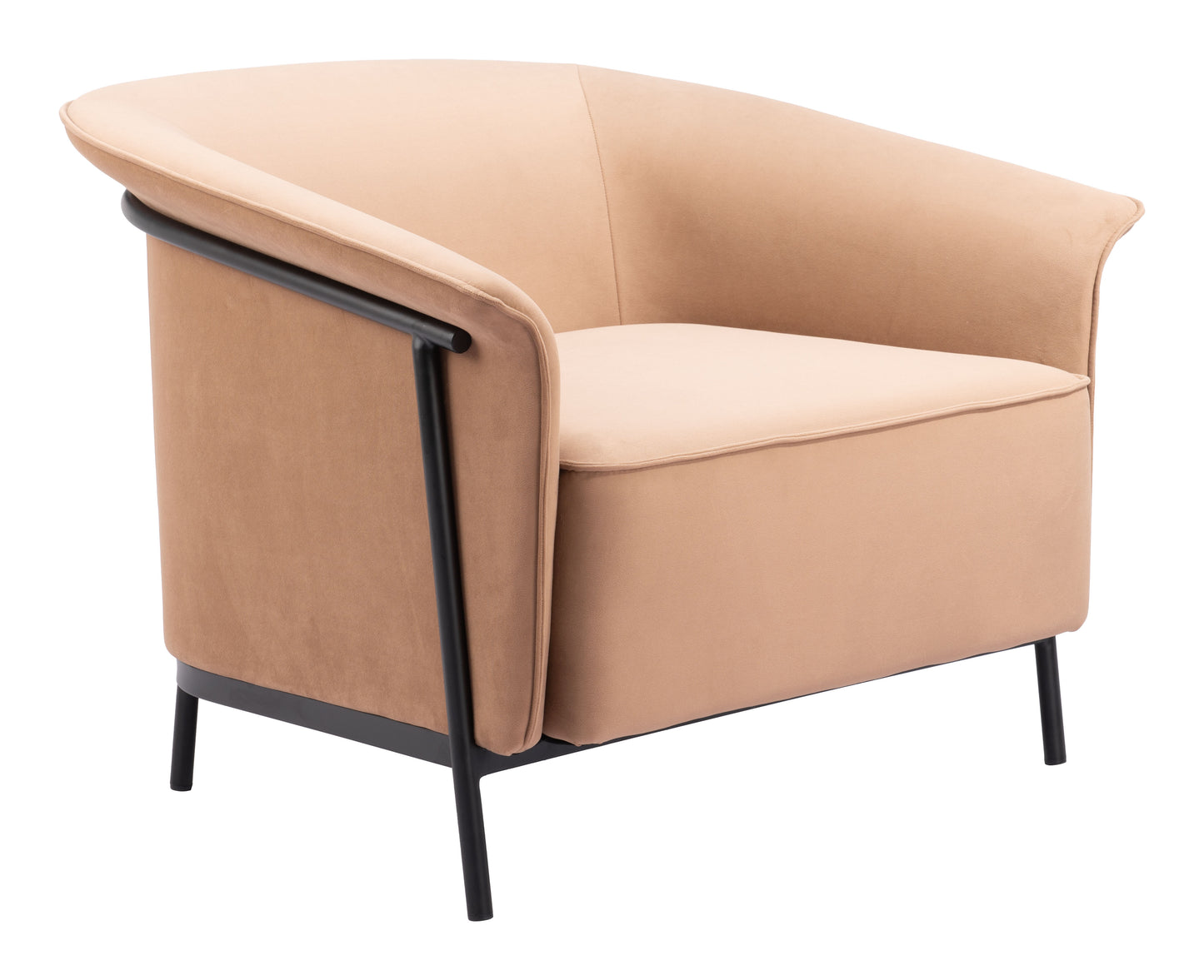 Burry Accent Chair - Tan Stylish Upholstered Chair for Modern Living Spaces