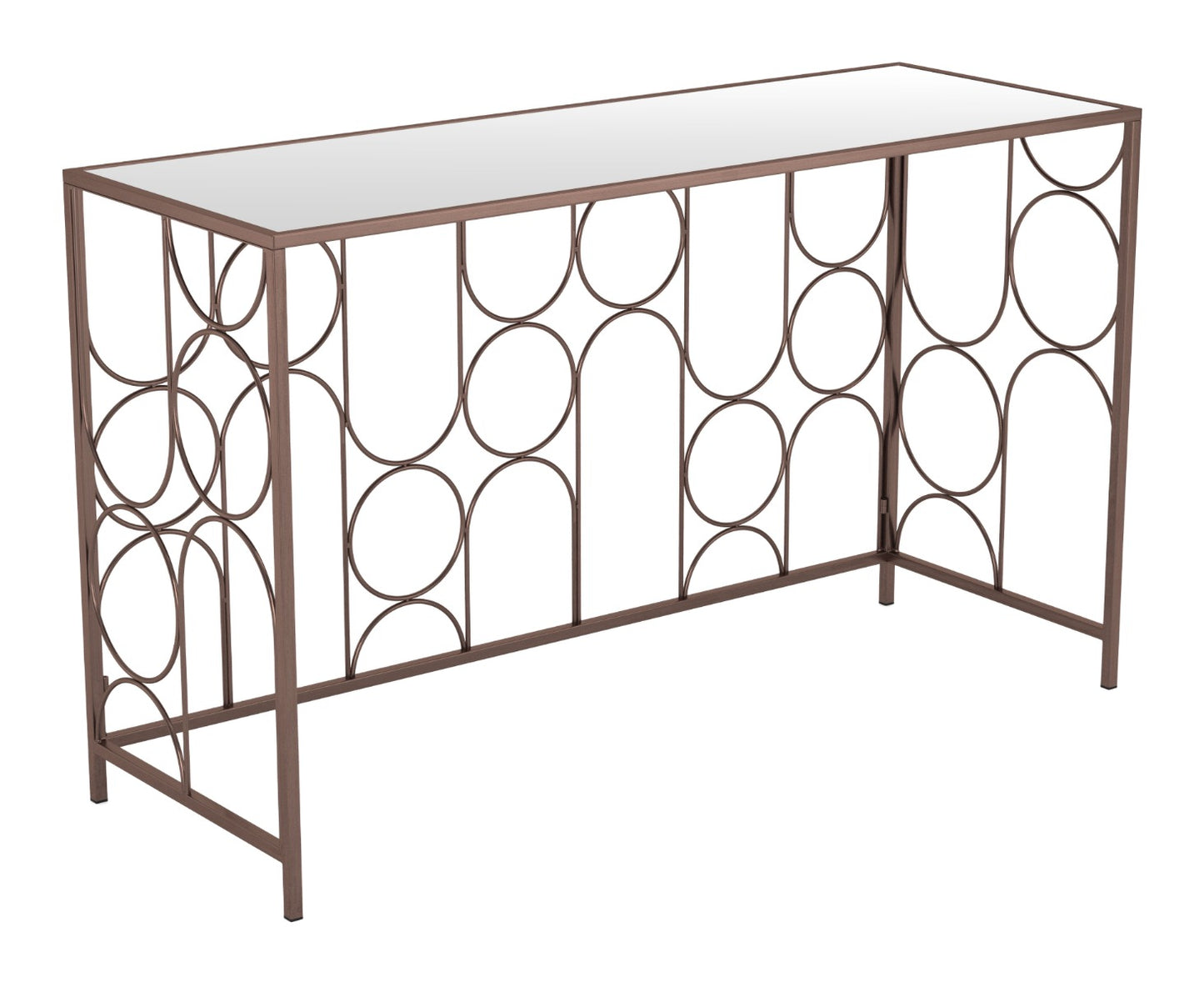Convale Console Table - Bronze Elegant and Modern Console Table for Contemporary Living Spaces and Entryways
