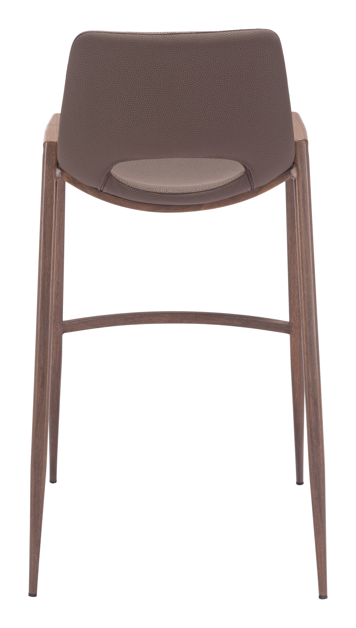 Desi Barstool Set of 2 - Elegant Brown & Walnut Design for Modern Home Bars and Dining Spaces