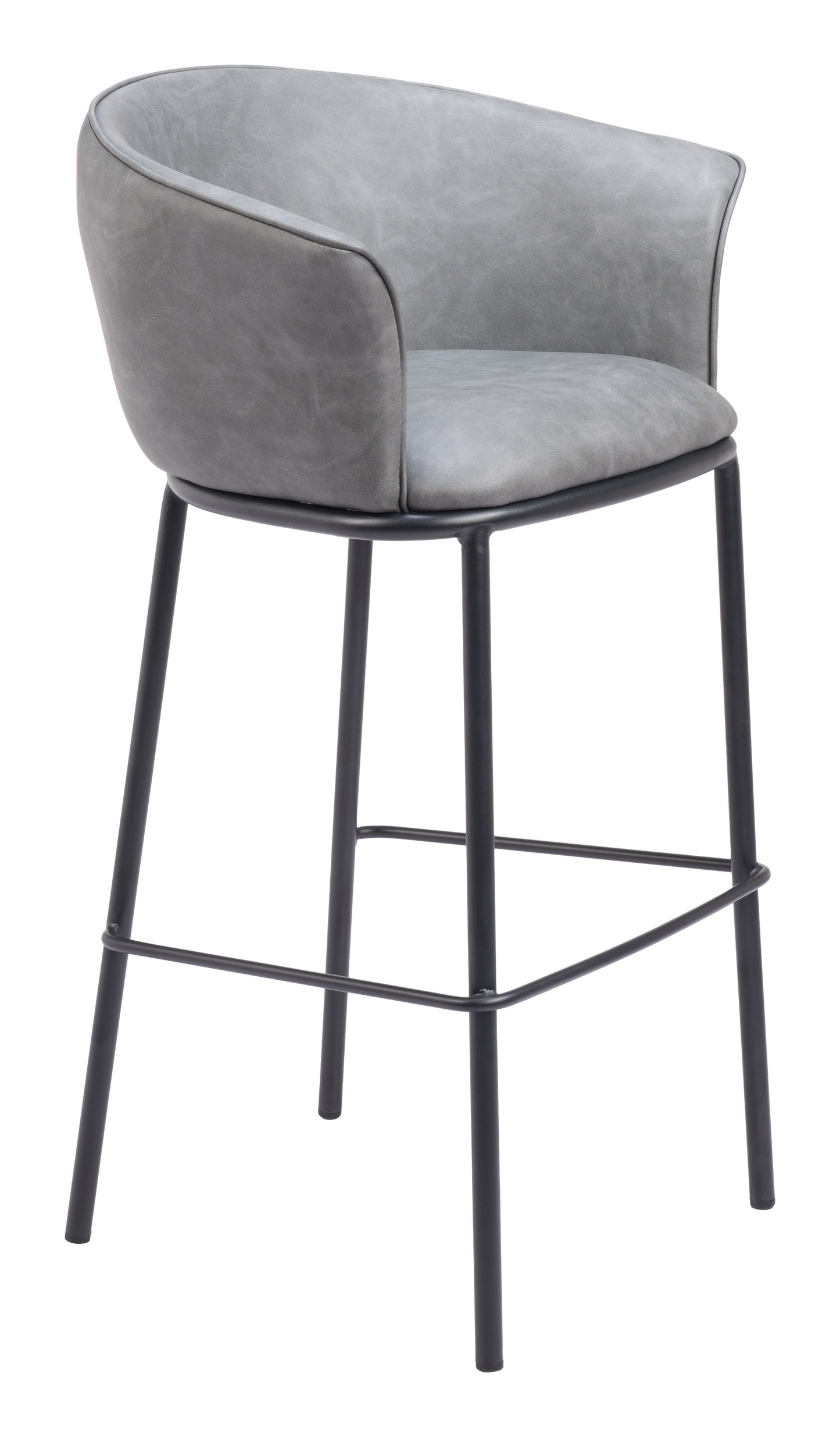 Garston Barstool Gray β Stylish and Comfortable Gray Barstool for Kitchen or Home Bar Area
